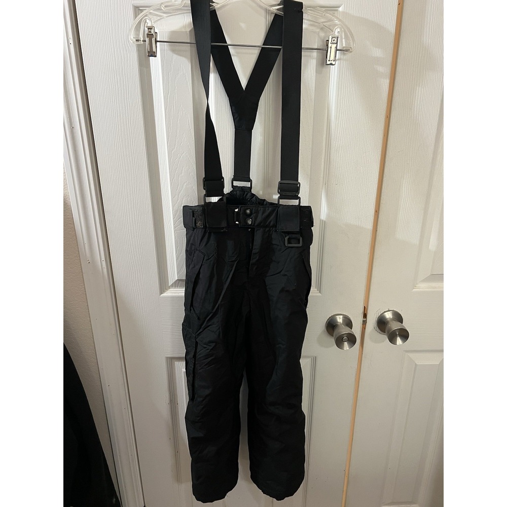 Sport Essentials Ski Pants Youth Size‎ 8 Black Suspenders Attached